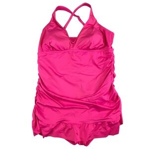 Embrace Your Curves Swimsuit Women's‎ Size XL by Miracle Brands One Piece Pink